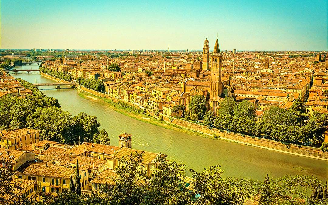Ryga Verona Italija Savaitgalis
